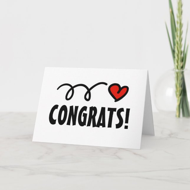 Festiva Tarjeta de felicitación boda (Anverso)