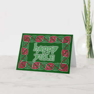 Festiva Tarjeta de felicitación Celtic Happy Yule