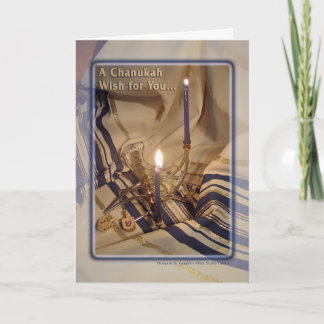 Festiva Tarjeta de felicitación - Chanukah feliz
