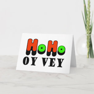 Festiva Tarjeta de felicitación Chrismukkah Ho Oy Vey