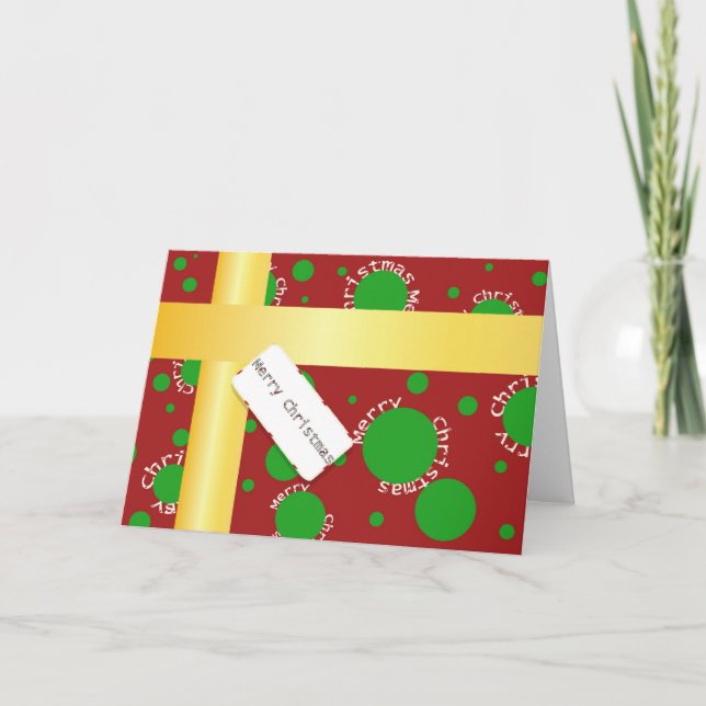 Festiva Tarjeta de felicitación Christmaspackage (Anverso)