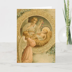 Festiva Tarjeta de felicitación (cita): El amor bajó en el