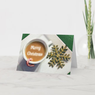 Festiva Tarjeta de felicitación Coffee Latte / Cappucccino