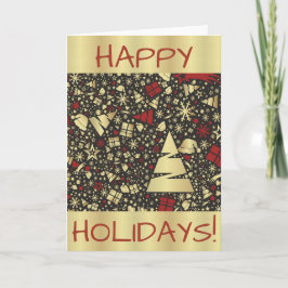 Festiva Tarjeta de felicitación con diseño abstracto de Na