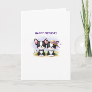 Festiva Tarjeta de felicitación con texto personalizado de