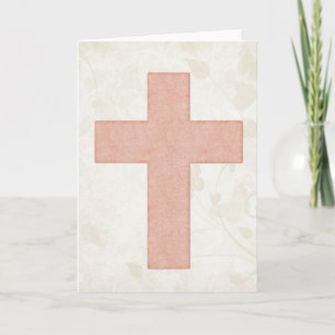 Festiva Tarjeta de felicitación cristiana en blanco de Cru