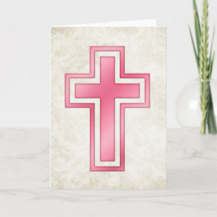 Festiva Tarjeta de felicitación cristiana en blanco de Cru