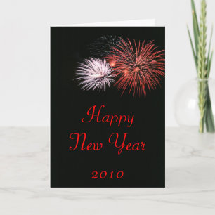 Festiva Tarjeta de felicitación de 2010 Años Nuevos