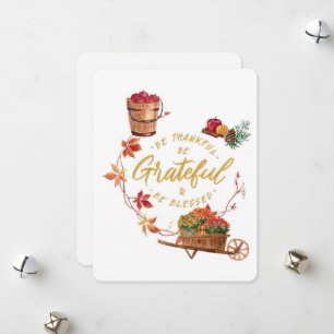Festiva Tarjeta de felicitación de Acción de Gracias, Esta