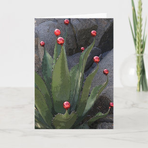 Festiva Tarjeta de felicitación de agave festivo