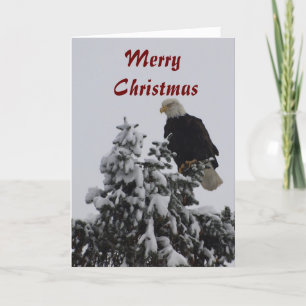 Festiva Tarjeta de felicitación de águila calva