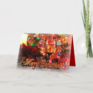 Festiva tarjeta de felicitación de alegría navideña