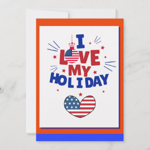 Festiva Tarjeta de Felicitación de Amor para Días Festivos