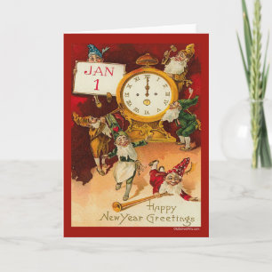 Festiva Tarjeta de felicitación de Año Nuevo