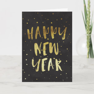 Festiva Tarjeta de felicitación de Año Nuevo Feliz