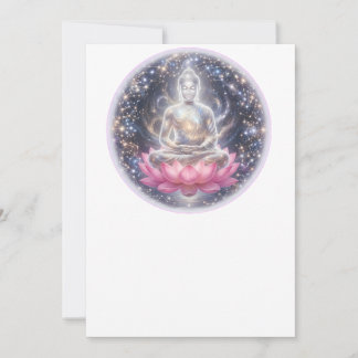Festiva Tarjeta de felicitación de arte de loto de meditac