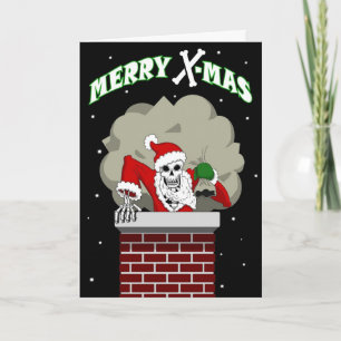 Festiva Tarjeta de felicitación de Bone Santa