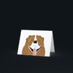 Festiva Tarjeta de felicitación de bulldog<br><div class="desc">Tarjeta de felicitación de bulldog</div>