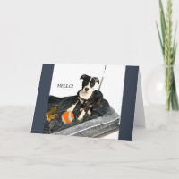Tarjeta de felicitación de Bulldog Guapo