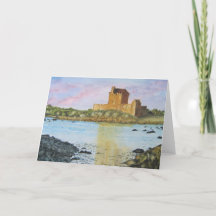 Tarjeta de felicitación de Castillo Irlandés en bl