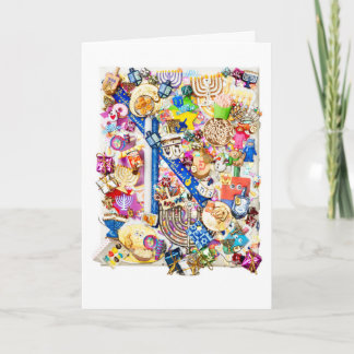 Festiva Tarjeta de felicitación de Chanukah