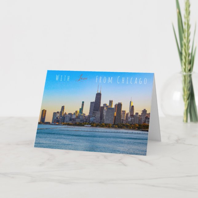 Festiva Tarjeta de felicitación de Chicago (Anverso)