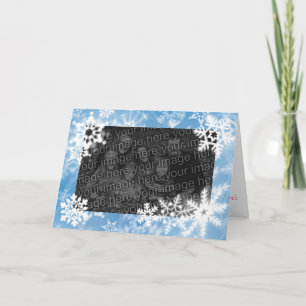 Festiva Tarjeta de felicitación de copo de nieve