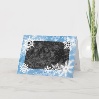Festiva Tarjeta de felicitación de copo de nieve