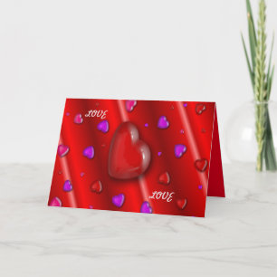 Festiva Tarjeta de felicitación de corazón delicioso