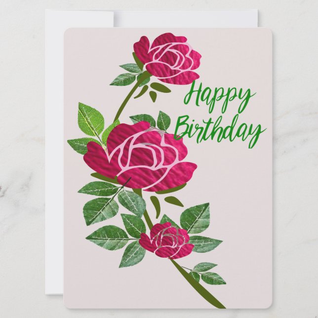 Festiva Tarjeta de felicitación de cumpleaños (Anverso)