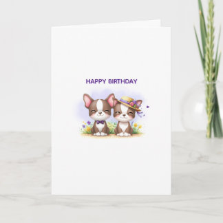 Festiva Tarjeta de felicitación de cumpleaños para Boston