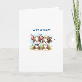 Festiva Tarjeta de felicitación de cumpleaños para Boston