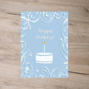Festiva Tarjeta de felicitación de cumpleaños plana
