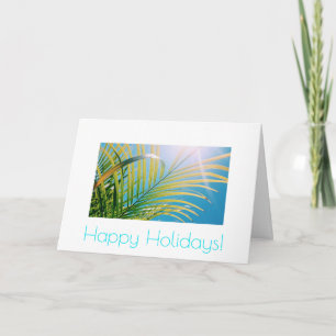 Festiva Tarjeta de felicitación de cumpleaños Sunny Palm T