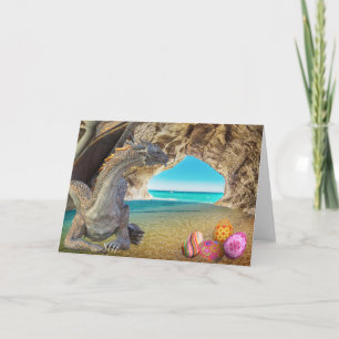 Festiva Tarjeta de felicitación de Dragon de Pascua