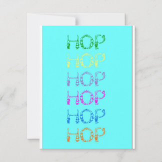 Festiva Tarjeta de felicitación de Easter Hop de los Bunni