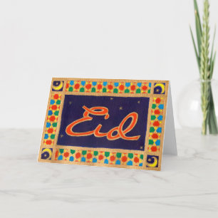 Festiva Tarjeta de felicitación de Eid