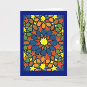 Festiva Tarjeta de felicitación de Eid - Diseño islámico