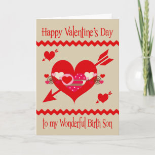 Festiva Tarjeta de felicitación de el día de San Valentín 