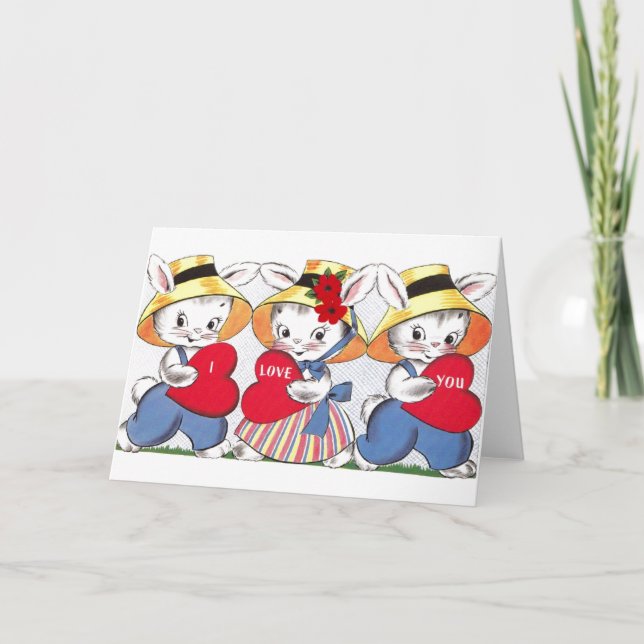 Festiva Tarjeta de felicitación de El día de San Valentín  (Anverso)