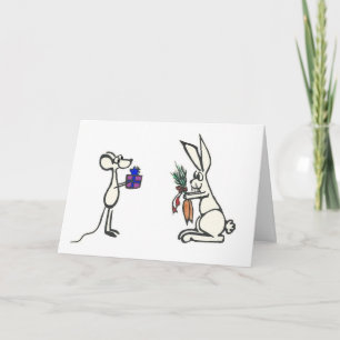 Festiva Tarjeta de felicitación de encargo del mensaje del
