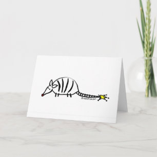 Festiva Tarjeta de felicitación de feriado de Armadillo