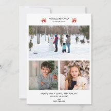 Tarjeta de felicitación de feriado de Collage de f