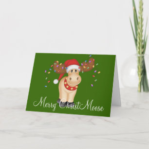 Festiva Tarjeta de felicitación de feriado de Merry Christ