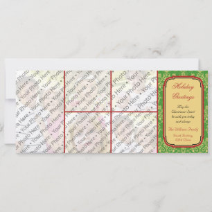 Festiva Tarjeta de felicitación de feriado para Navidades