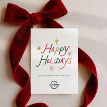 Tarjeta de Felicitación de Fiestas Corporativas