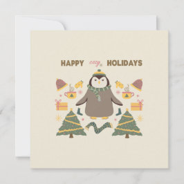 Festiva Tarjeta de felicitación de fiestas navideñas acoge
