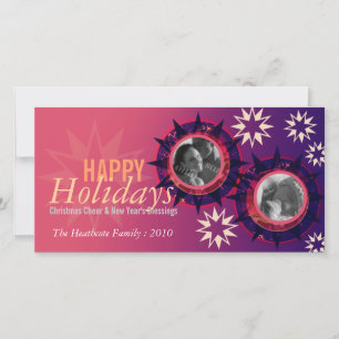 Festiva Tarjeta de Felicitación de Foto de Año Nuevo de Pi