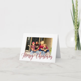Festiva Tarjeta de felicitación de fotos de escritura navi