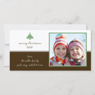 Festiva Tarjeta de felicitación de fotos de navidades